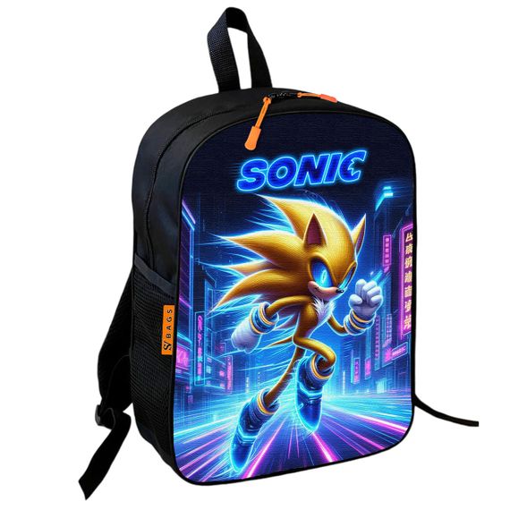 Рюкзак школьный детский Супер Соник  "Super Sonic" 36х27 см  для мальчика (01150)