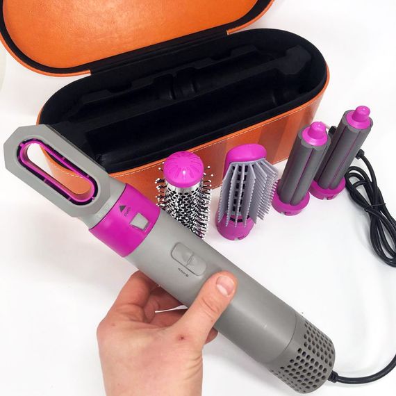 Мощный фен расческа 5, Фен для волос 2 режима температуры, Фен-расческа с режимом холодного обдува MT-84 | Зображення 8