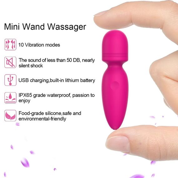 Міні-вібратор мікрофон Every Night Toys Amy рожевий, 10 режимів вібрації Sex Aura | Зображення 2