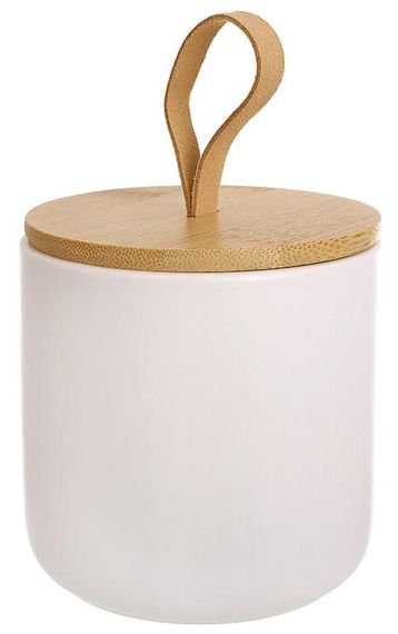 Банка керамічна Ceram-Bamboo 550мл з бамбуковою кришкою