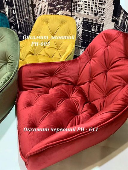 Барное кресло на хромированных металлических ножках Chic BAR 75-ML (CH), мягкая обивка Бархат Красный PH-611 | Зображення 2