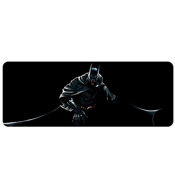 Килимок 300*800 тканинний Бетмен з боковою прошивкою, товщина 2 мм, Black, Пакет