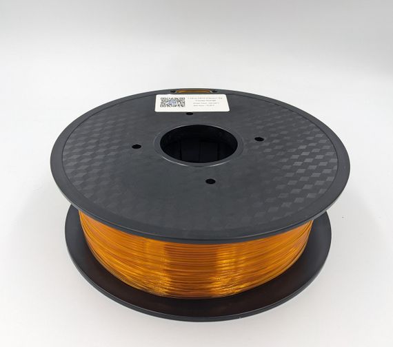 PETG-пластик MT Filament для 3D-принтера 1.75 мм 1 кг прозрачный оранжевый (3DMT-PETG1.75-01-TO) | Зображення 1