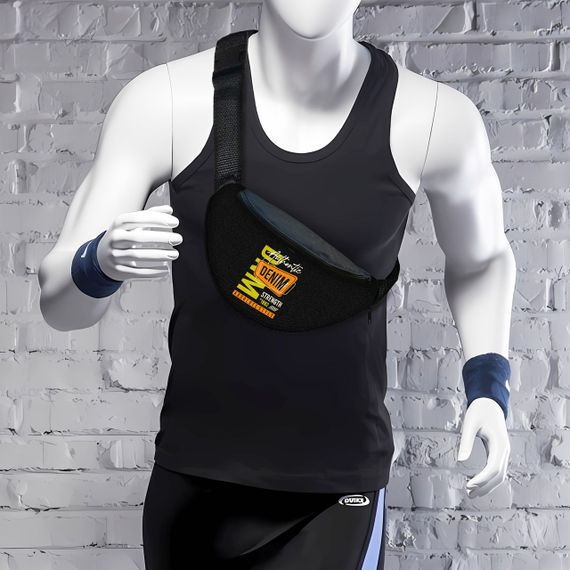 Сумка-бананка мужская/женская спортивная 32×16 см с расширителем поясная сумка или сумка через плечо (3743) | Зображення 1