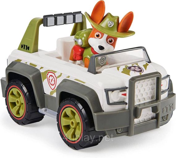 Щенячий патруль Спасательный джип и фигурка Трекер. Paw Patrol Tracker's Jungle Cruiser Vehicle with Figure | Зображення 3