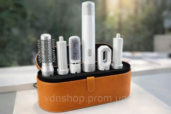 Стайлер Hot Air Styler 5в1 для укладки волос, 1000 Вт, 5 насадок, с кейсом Белый | Зображення 1