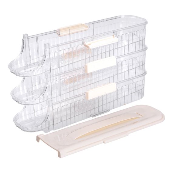 Лоток для яєць у холодильник на 3 яруси 32х10х18.5 см Бежевий HP-27-15 | Зображення 7