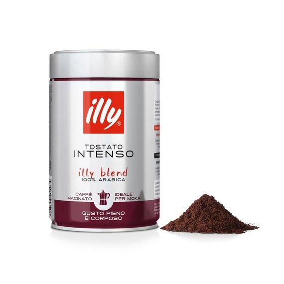 Кава мелена illy Intenso Dark Roasted 250 гр з/б Італія Іллі Інтензо темної обсмажування | Зображення 1