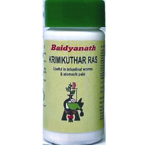Антипаразитарный препарат Baidyanath Krimikuthar Ras 80 Tabs