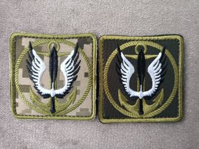Шеврон морская пехота 2шт (пиксель + олива)