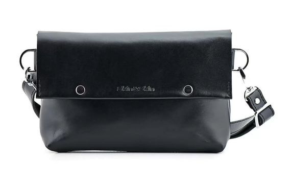 Шкіряна поясна сумка Skin and Skin Crossbody Bag L Чорна (WB02BL)