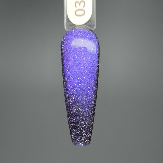 Светоотражающий гель-лак Gelix Space Cat №3 (с эффектом кошачего глаза) 8мл | Зображення 2