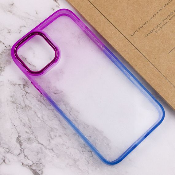 Чохол TPU+PC Fresh sip series для Apple iPhone 14 Plus (6.7") Синій / Фіолетовий | Зображення 2