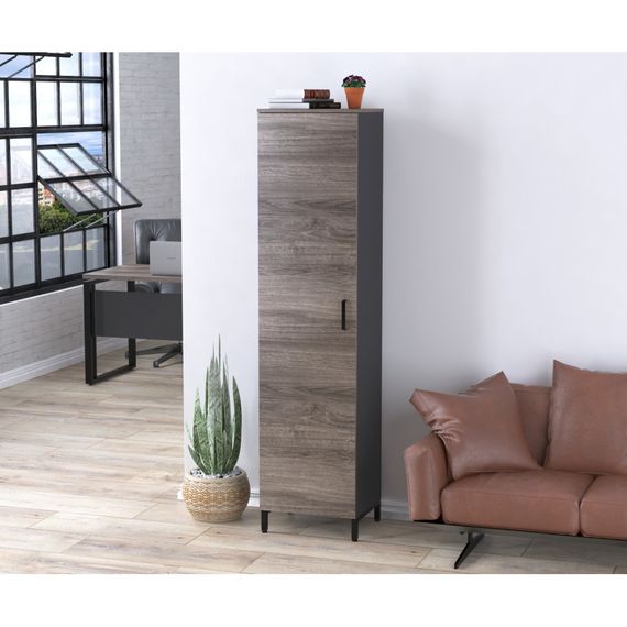 Шкаф офисный Loft Design LT-450-1900 антрацит орех | Зображення 4