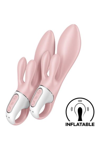 Надувний вібратор-кролик Satisfyer Air Pump Bunny 3 рожевий Sex Aura | Зображення 4