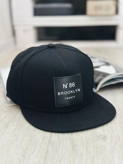 Кепка снепбек (Snapback) Brooklyn №86  Черный 56-61р  (9045)