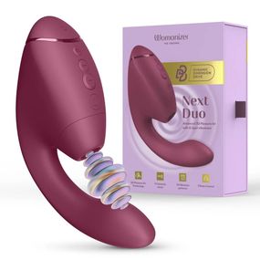 Вібратор-стимулятор вакуумний Womanizer Next Duo Dusky Pink для точки G, рожевий Sex Aura