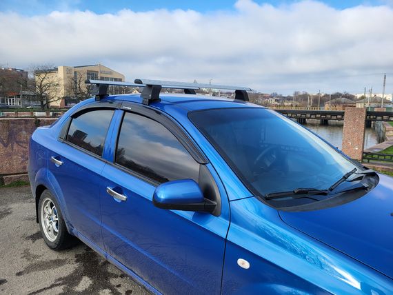Перемички на гладку дах (2 шт, Asaf V4) для Chevrolet Aveo T250 2005-2011 рр | Зображення 4