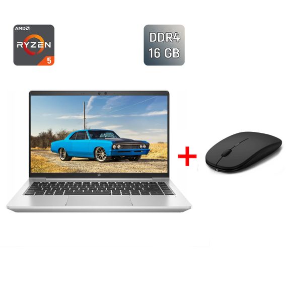 Ультрабук Б-класс HP ProBook 445 G8 / 14" (1920x1080) IPS / AMD Ryzen 5 5600U (6 (12) ядер по 2.3 - 4.2 GHz) / 16 GB DDR4 / 256 GB SSD / AMD Radeon Vega 7 Graphics / TouchID / WebCam б/у + Подарок Беспроводная мышь / USB