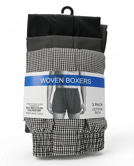 Набор мужских трусов семейных-боксеров PRIMARK LIMITED 3 шт в наборе | Зображення 1