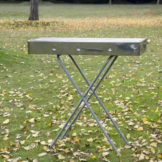 Переносний мангал BARBECUE TRAY 770T MD-008 809 (80*30*78см) | Зображення 2