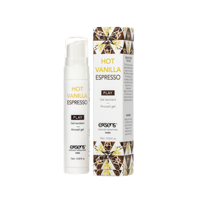 Стимулювальний гель EXSENS Kissable Hot Vanilla Espresso 15мл можна для поцілунків, охолоджувальний