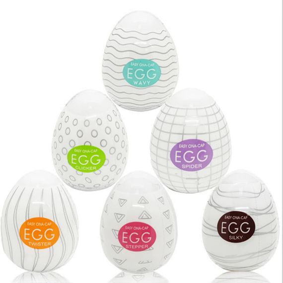 Набір еластичних мастурбаторів для чоловіків EGG 6 штук | Зображення 1