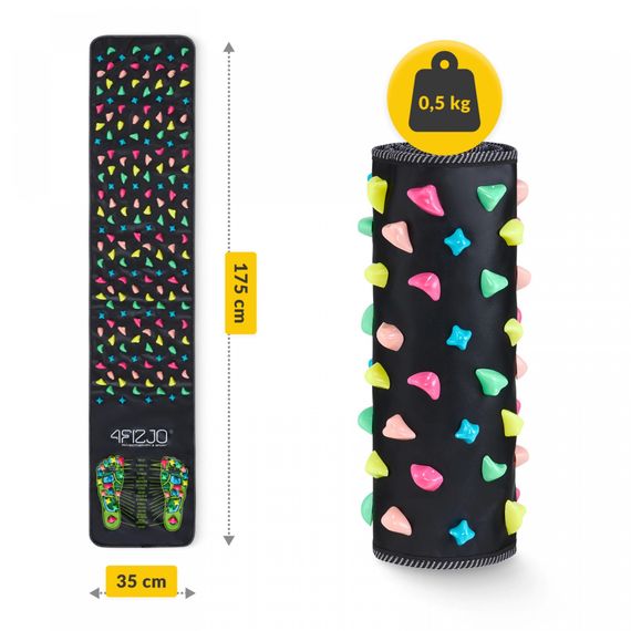 Килимок ортопедичний 4FIZJO 175 x 35 см з каменями для масажу ніг Black (P-5905973403184) | Зображення 9