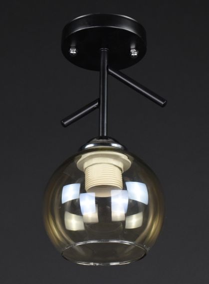 Люстра стельова на 1 лампочку 27808 Чорний 26х13х13 см.