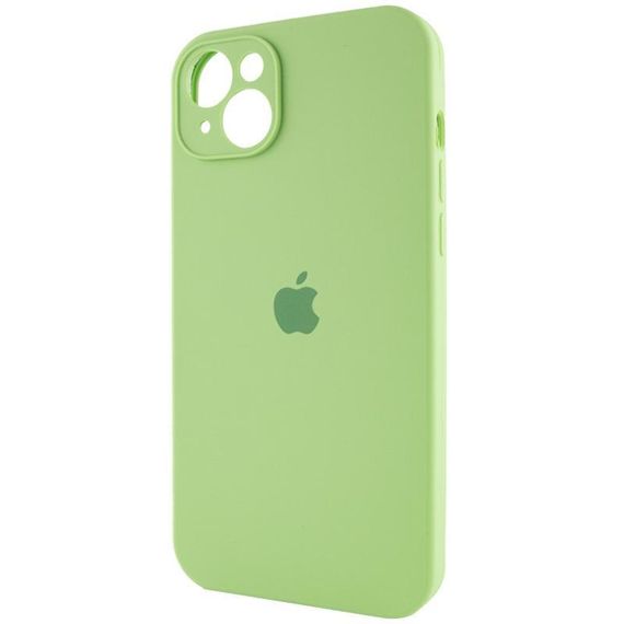 Чохол Silicone Case Full Camera Protective (AA) для Apple iPhone 15 Plus (6.7") М'ятний / Mint | Зображення 2
