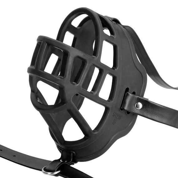 Маска-намордник з кляпом - Ouch! Xtreme Muzzle with Removable Ball Gag | Зображення 6