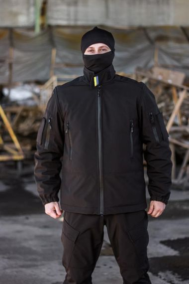 Куртка Soft Shel 2в1 зима трансформер +5°С, -20°С Чорний