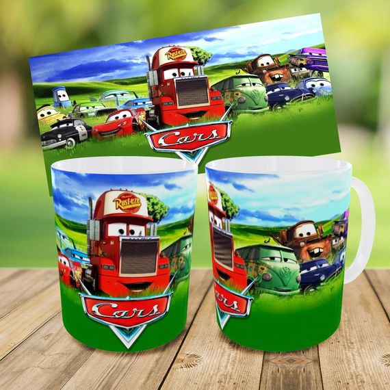 Набір: дитяча сумка-бананка+кружка Тачки Блискавка Маквін 32х15см, бананка для хлопчика через плече на подарунок (00979) | Зображення 2