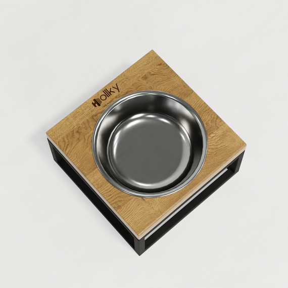 Миска на подставке для кошек и маленьких собак Hollky Base Solo S (1 × 0,45 л) Solo S-18187-BLNT | Зображення 7