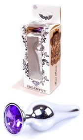 Анальний затор Boss Series - Jewellery Silver BUTT PLUG Purple, BS6400079 sexstyle