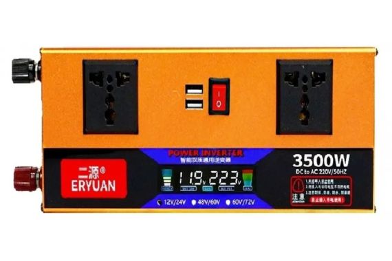 Перетворювач напруги з 12V/24V 220V 3500W LCD SMART (EY3500W)