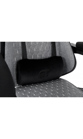 Кресло геймерское GT Racer X-2324 Fabric GrayBlack Suede | Зображення 7
