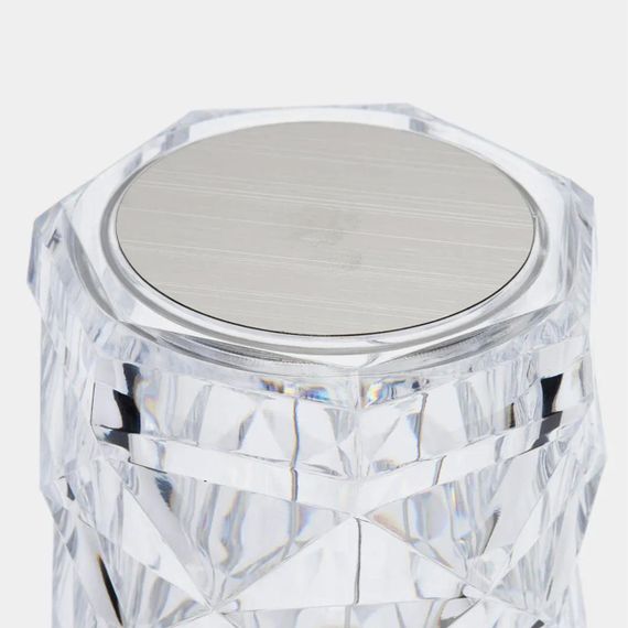 Настільна RGB лампа з пультом та USB-зарядкою, Crystal Rose Ambience / Сенсорний світлодіодний нічник на акумуляторі | Зображення 4