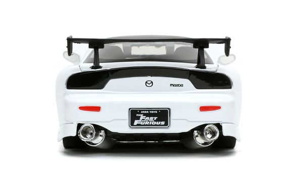 Ігрова металева машинка Fast and Furious Mazda RX-7 1993 white | Зображення 6