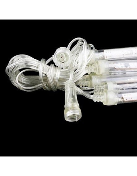 Светодиодная гирлянда Led "Тающие сосульки, Метеоритный дождь" на 240 диодов 3.6 м Белый теплый | Зображення 1