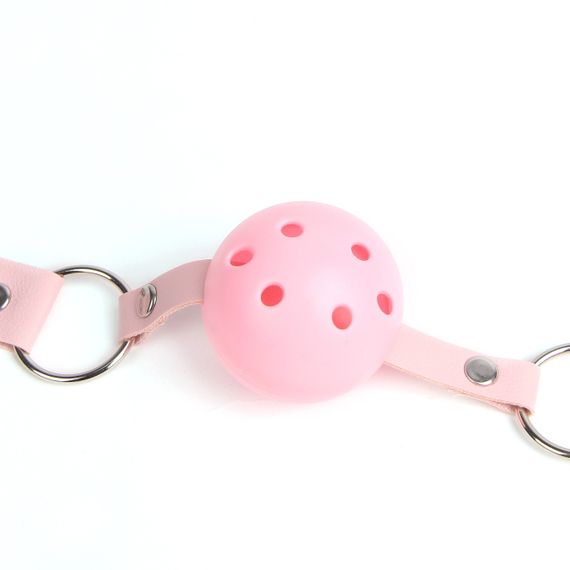 Кляп-кулька на ремінці Star Night, рожевий, One Size Sex Aura | Зображення 1