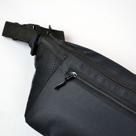 Чоловіча сумка бананка поясна, Зручна чорна бананка, Бананка для хлопців Сумка чорна LZ-66 | Зображення 3