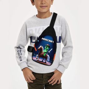 Сумка через плече дитяча Minecraft 29х17 см сумка слінг для хлопчика (02126)