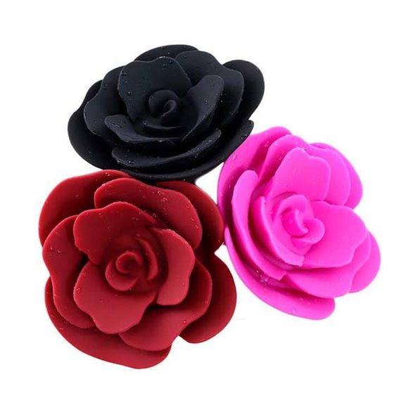 Анальний корок SILICON ROSE чорний | Зображення 5