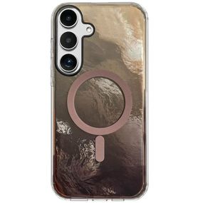 Чехол TPU Shiny Mountain (MagFit) для Samsung Galaxy S25 FE Chocolate