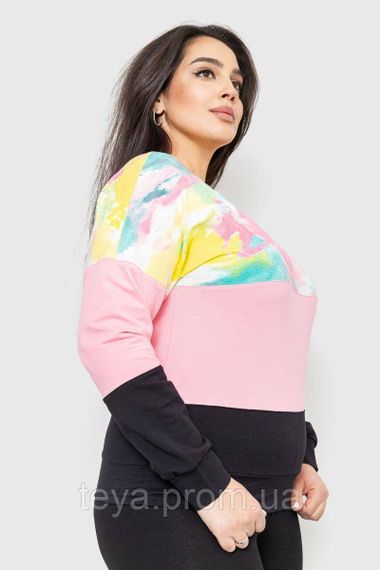 Світшот жіночий триколірний колір м'ятно-рожевий розмір L-XL FA_002299 | Зображення 2