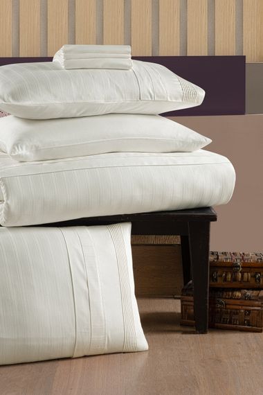 Комплект постільної білизни First Choice Deluxe Satin 200х220 New Trend Cream | Зображення 1