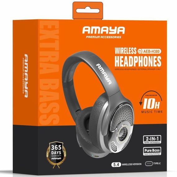 Накладні бездротові навушники Amaya H380 Black | Зображення 1