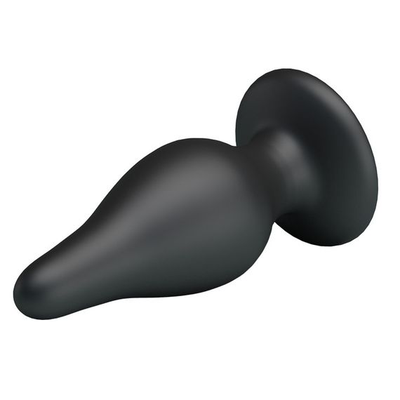 Анальная пробка - Pretty Love Sturdy Silicone Anal Plug Black Sex Aura | Зображення 2