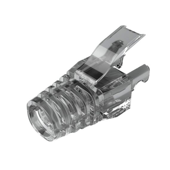 Ковпачок ізолюючий PiPo RJ-45 Cat.5/Cat.6 (100 шт/уп.), Transparent-black